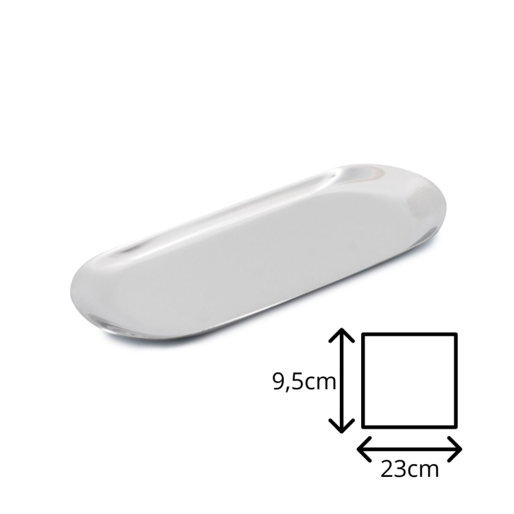 Excellent PRO Srebrna tacka na narzędzia kosmetyczne