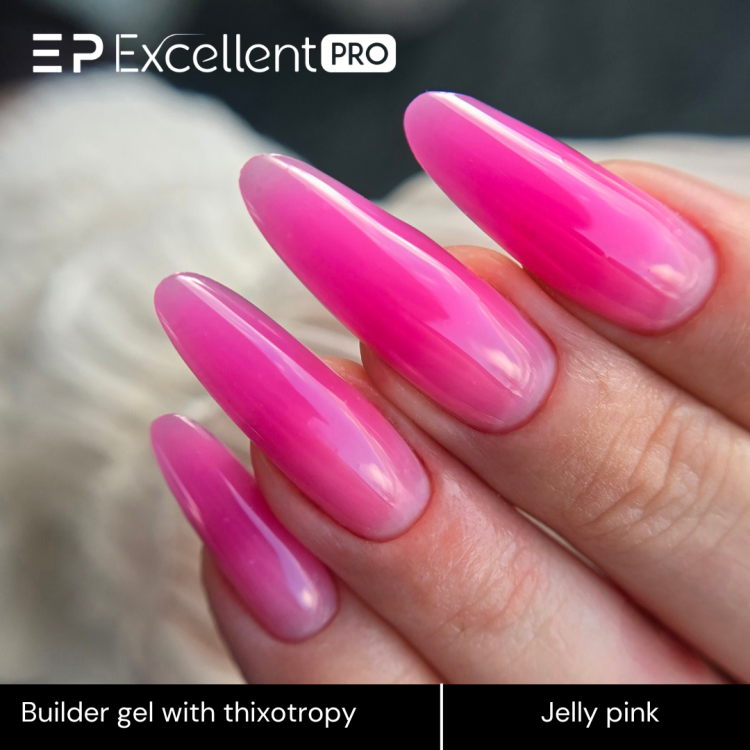 Excellent PRO Builder Color With Thixotropy Jelly Pink 15g