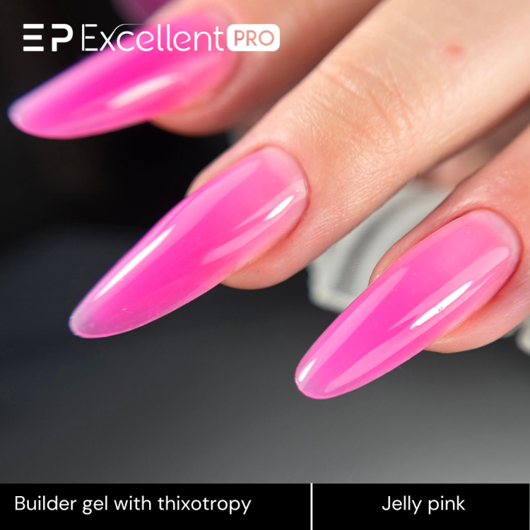 Excellent PRO Builder Color With Thixotropy Jelly Pink 15g
