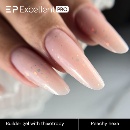 Excellent PRO Thixotropy gel with effect Peachy Hexa 50g