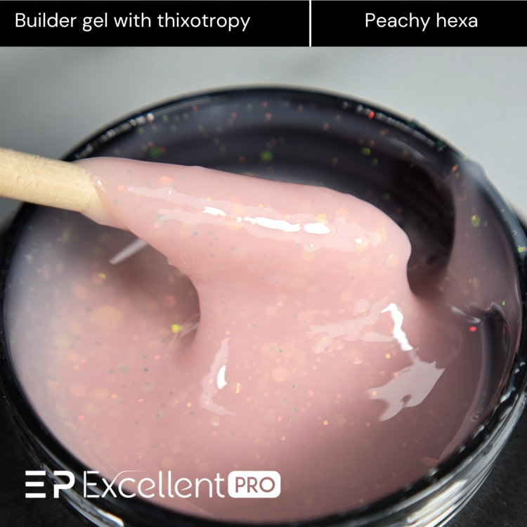 Excellent PRO Thixotropy gel with effect Peachy Hexa 50g