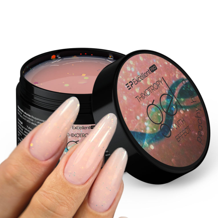Excellent PRO Thixotropy gel with effect Peachy Hexa 50g
