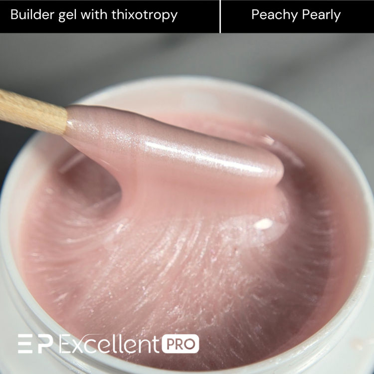 Excellent PRO Thixotropy gel with effect Peachy Pearly 50g