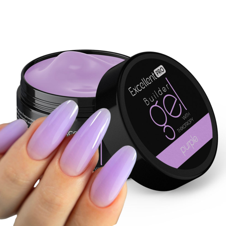 Excellent PRO Builder gel with thixotropy purple
