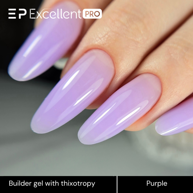 Excellent PRO Builder gel with thixotropy purple