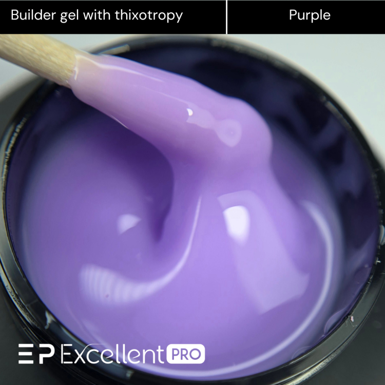 Excellent PRO Builder gel with thixotropy purple