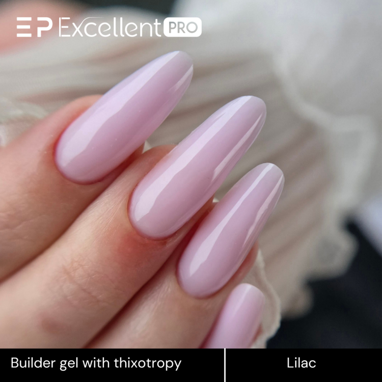 Excellent PRO Builder gel with thixotropy lilac