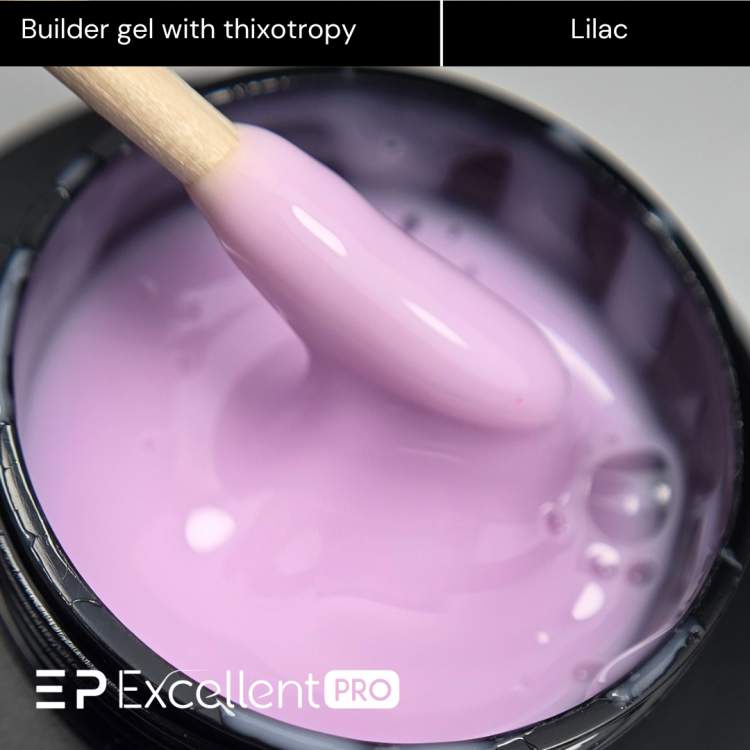Excellent PRO Builder gel with thixotropy lilac