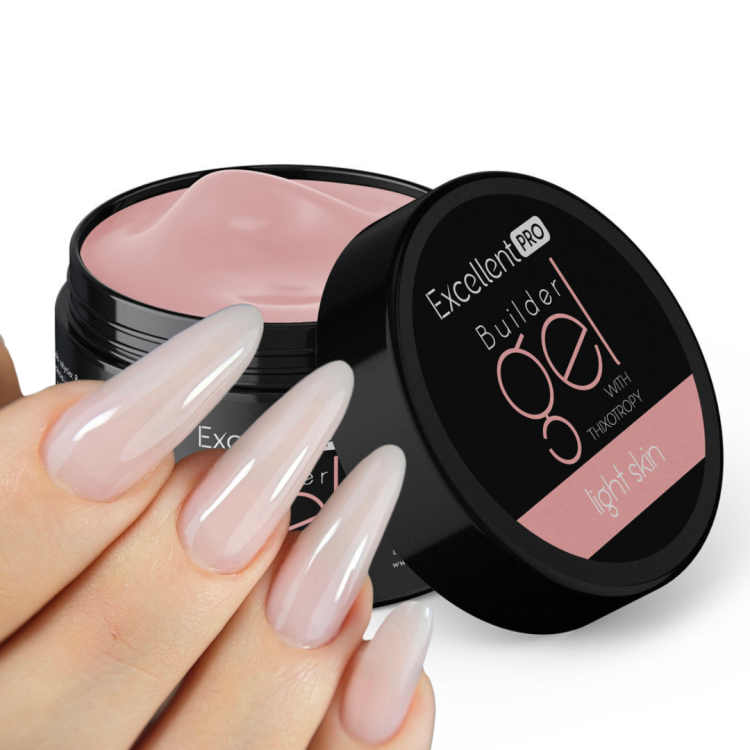 Excellent PRO Builder gel with thixotropy light skin