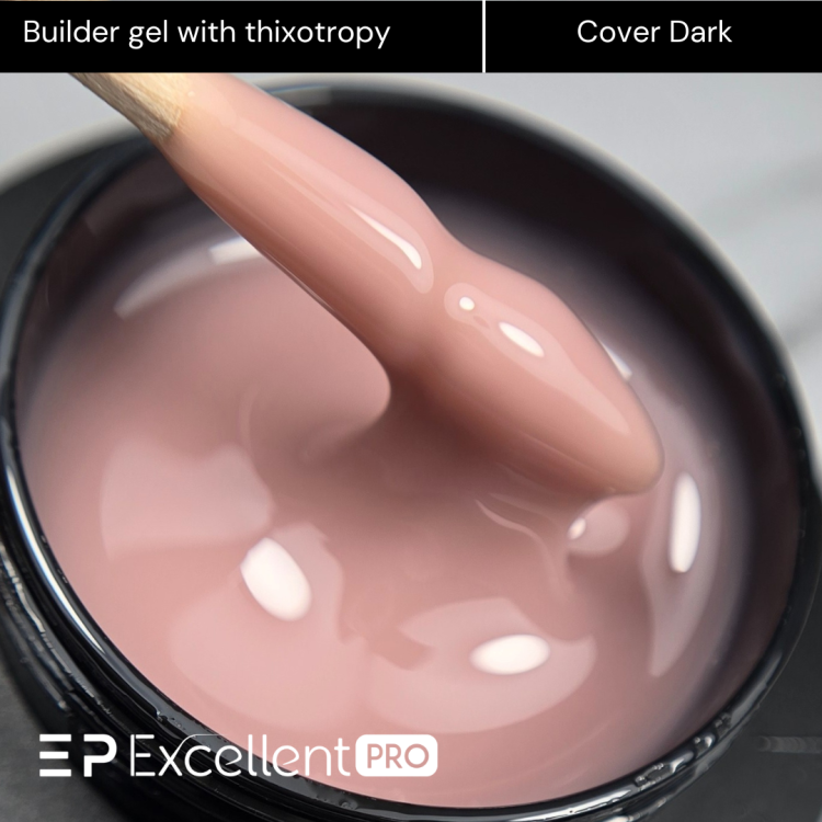 Excellent PRO Builder gel with thixotropy cover dark