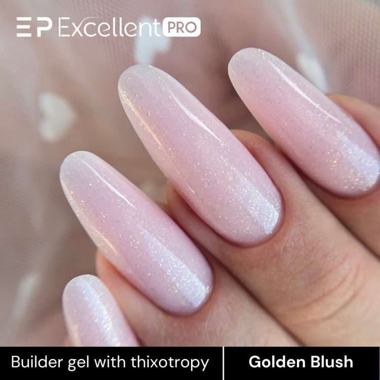 Excellent PRO Thixotropy gel with effect Golden Blush