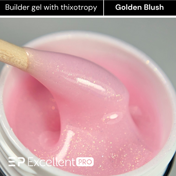 Excellent PRO Thixotropy gel with effect Golden Blush