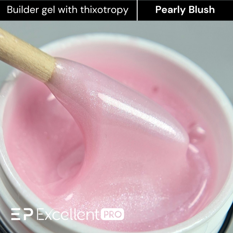 Excellent PRO Thixotropy gel with effect Pearly Blush