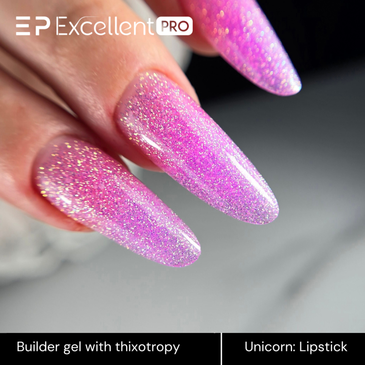 Excellent PRO Thixotropy gel with effect Unicorn lipstick