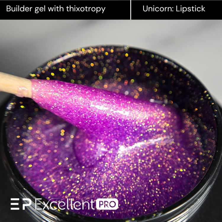 Excellent PRO Thixotropy gel with effect Unicorn lipstick