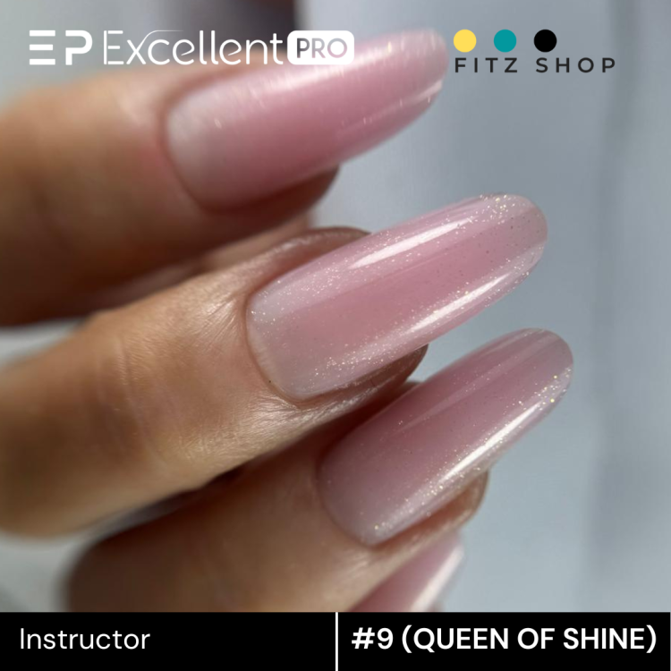 Excellent PRO Builder gel with thixotropy Instructor #9 QUEEN OF SHINE