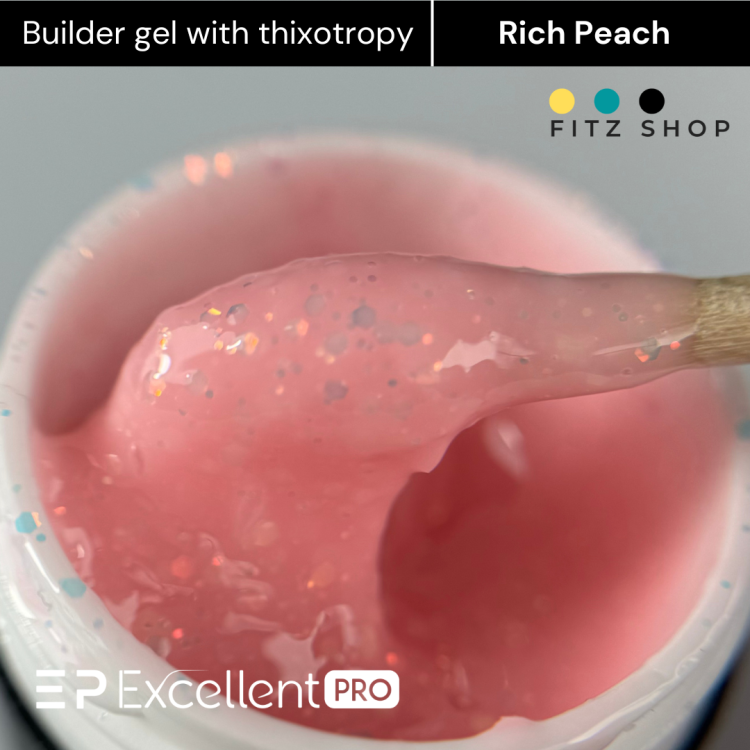 Excellent PRO Thixotropy gel with effect Rich Peach