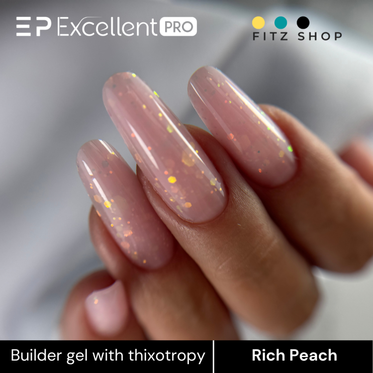 Excellent PRO Thixotropy gel with effect Rich Peach