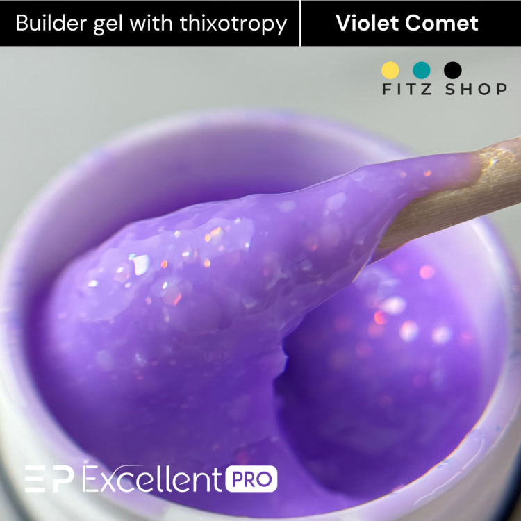 Excellent PRO Thixotropy gel with effect Violet Comet 15g