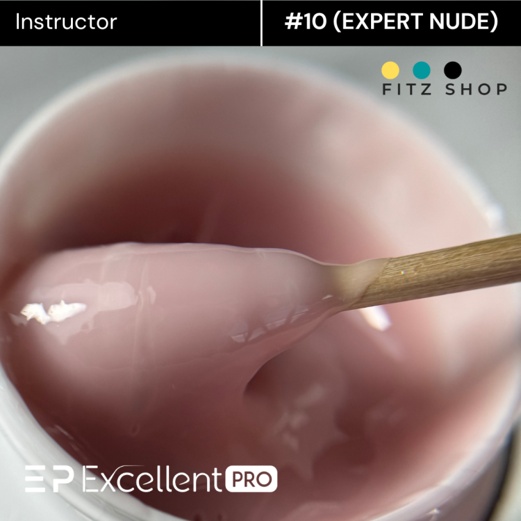 Excellent PRO Builder gel with thixotropy Instructor #10 EXPERT NUDE