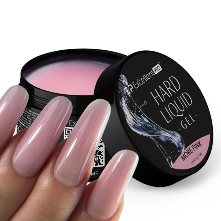 Excellent PRO Hard Liquid Gel More Pink