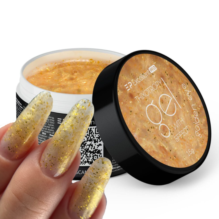 Excellent PRO Thixotropy gel with effect GOLDEN EYE
