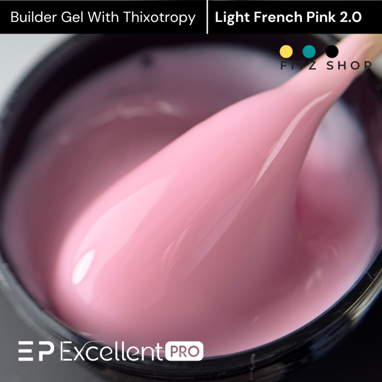 Excellent PRO Builder gel with thixotropy light french pink 2.0