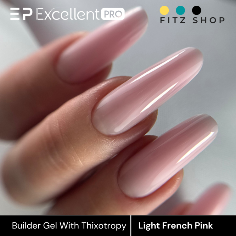 Excellent PRO Builder gel with thixotropy light french pink