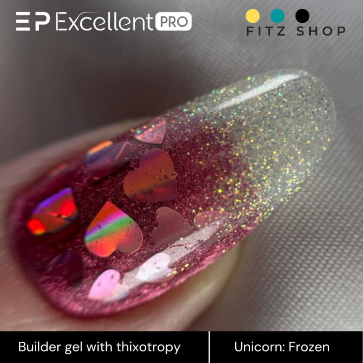 Excellent PRO Thixotropy gel with effect Unicorn Frozen