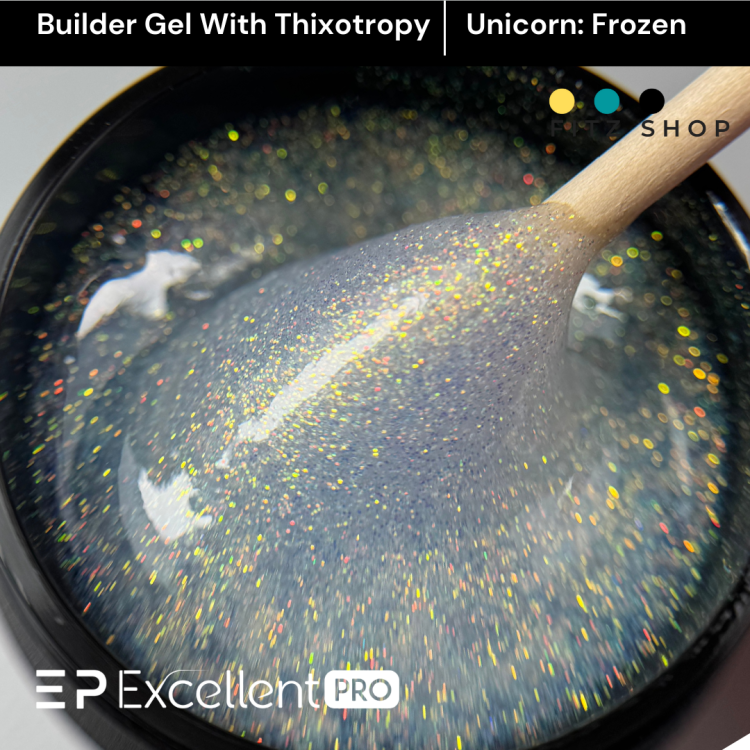 Excellent PRO Thixotropy gel with effect Unicorn Frozen