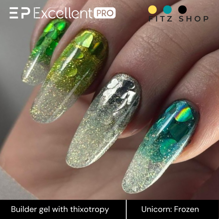 Excellent PRO Thixotropy gel with effect Unicorn Frozen