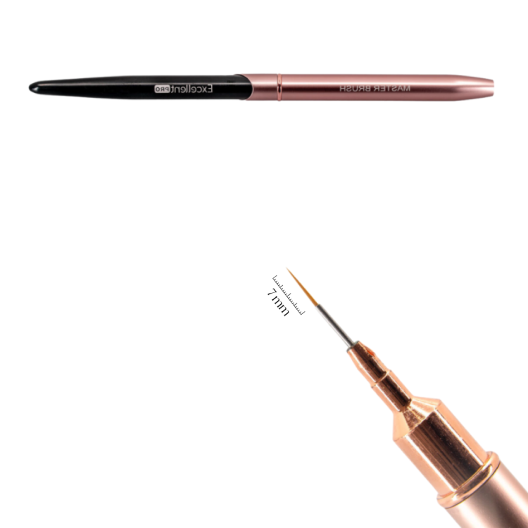 Excellent PRO Pędzelek do zdobień 7mm (Pink&amp;Black)