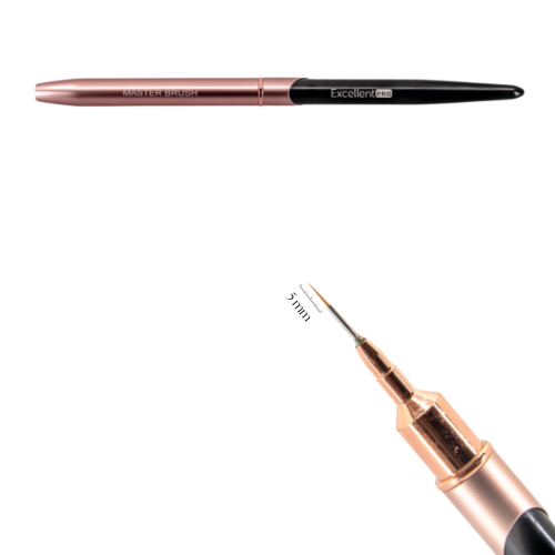 Excellent PRO Pędzelek do zdobień 5mm (Pink&amp;Black)