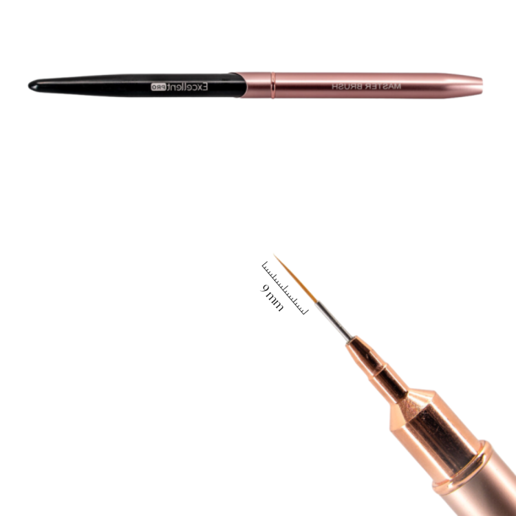 Excellent PRO Pędzelek do zdobień 9mm (Pink&amp;Black)