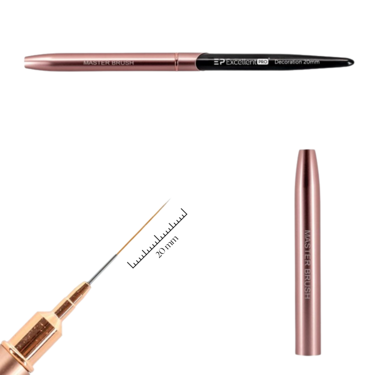 Excellent PRO Pędzelek do zdobień 20mm (Pink &amp; Black)