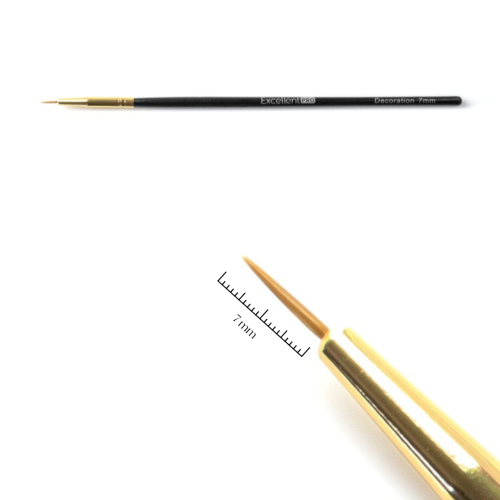 Excellent PRO Pędzelek do zdobień 7mm (black)
