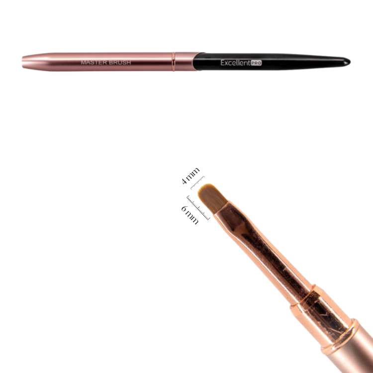 Excellent PRO Pędzelek do żelu #4 Owal Short