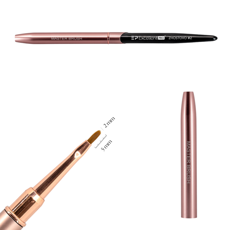 Excellent PRO Pędzelek Zhostovo #2 (Pink&Black)