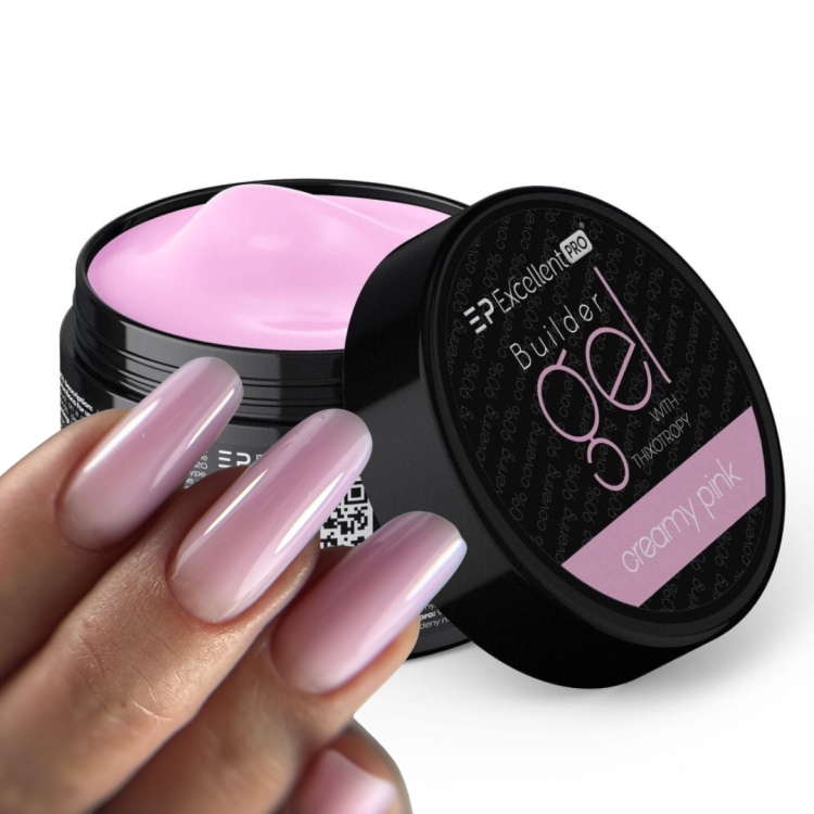 Excellent PRO Builder Gel With Thixotropy Creamy Pink