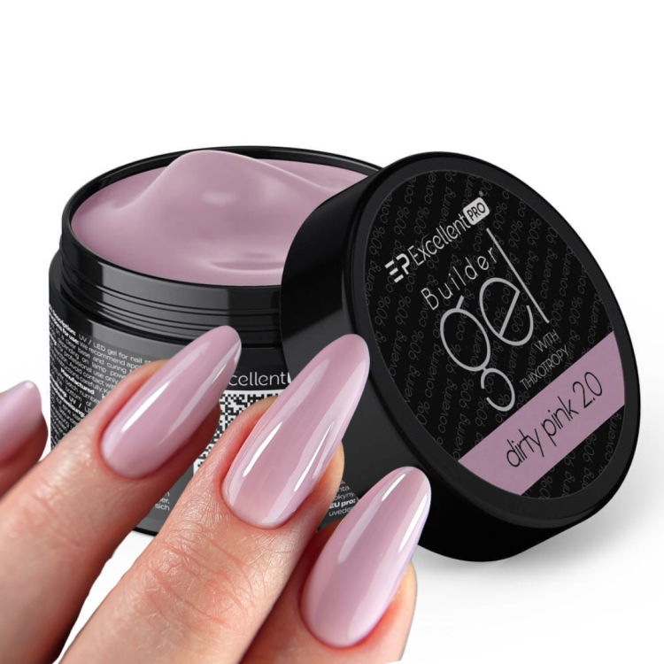 Excellent PRO Builder Gel With Thixotropy Dirty Pink