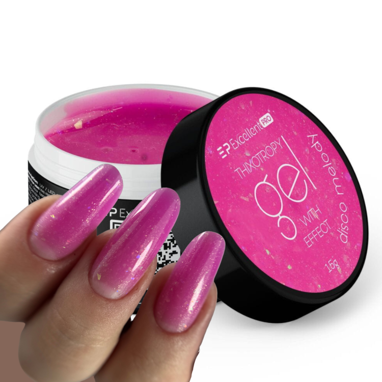Excellent PRO Thixotropy gel with effect DISCO MELODY