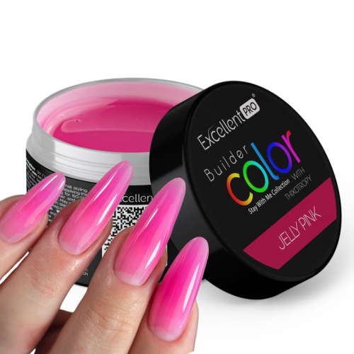 Excellent PRO Builder Color With Thixotropy Jelly Pink 15g