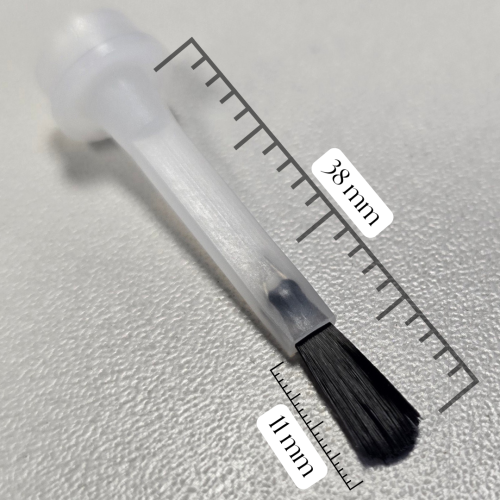 Pędzelek do buteleczki (003)- LONG - BLACK- 5 szt.