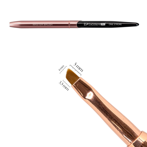 Excellent PRO Pędzelek One stroke (Pink&amp;Black)
