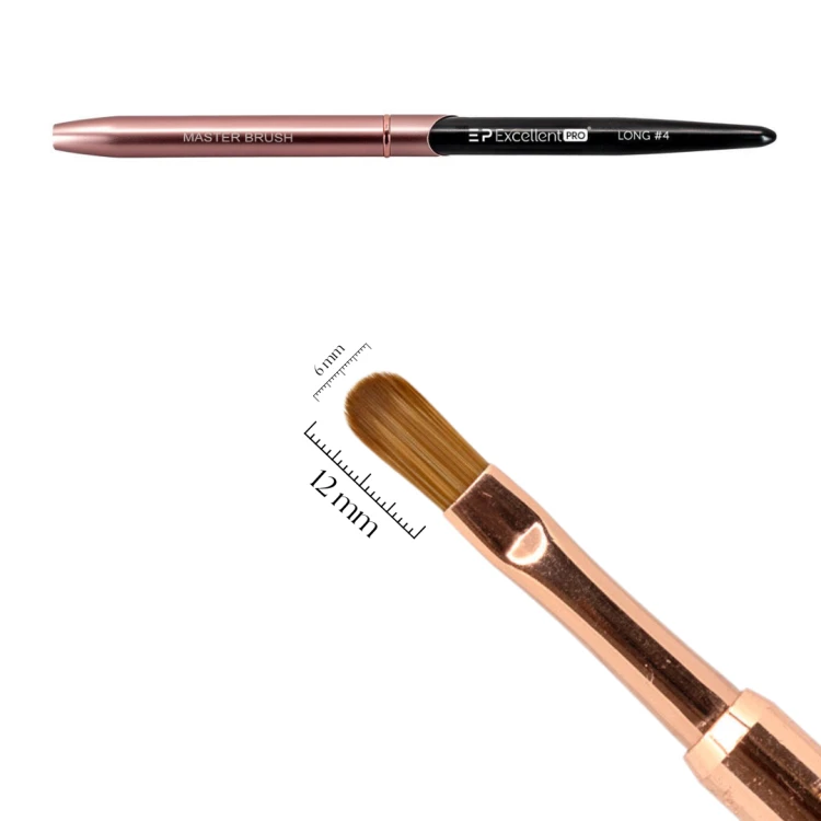 Excellent PRO Pędzelek Long #4 (Pink&amp;Black)