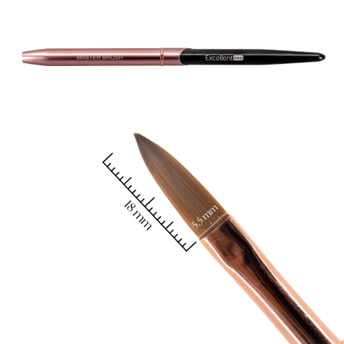 Excellent PRO Pędzelek do akrylu #8 (Pink&amp;Black)