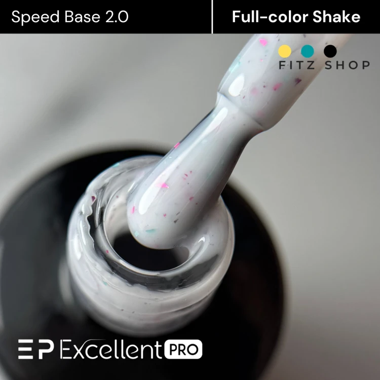 Excellent PRO One Coat Speed Base 2.0 FULL-COLOR SHAKE