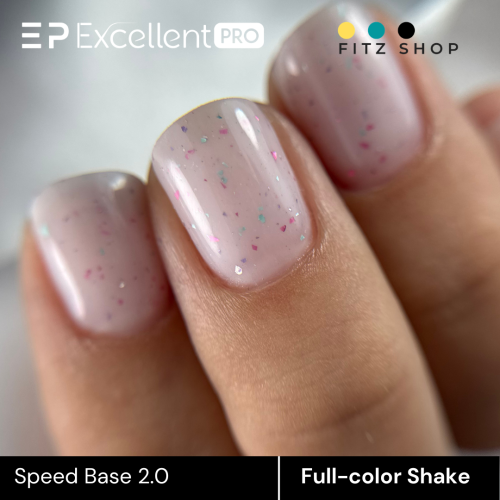 Excellent PRO One Coat Speed Base 2.0 FULL-COLOR SHAKE