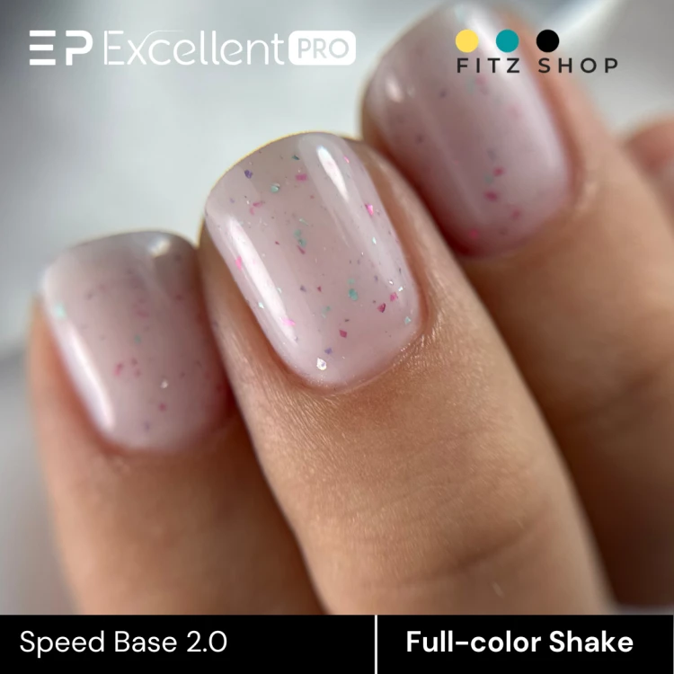 Excellent PRO One Coat Speed Base 2.0 FULL-COLOR SHAKE