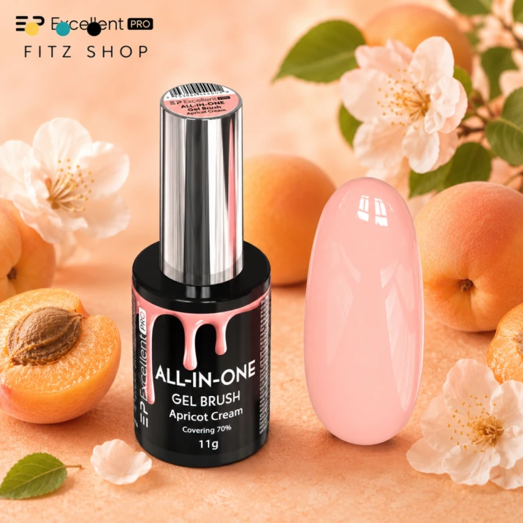 Excellent PRO ALL-IN-ONE Gel Brush Apricot Cream 11g